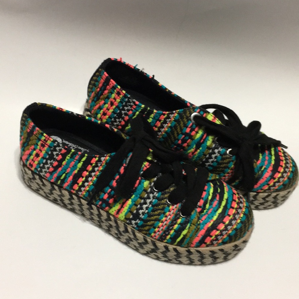 Circus by SAM EDELMAN Neon Woven Platforms